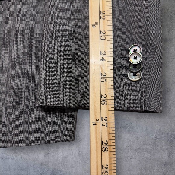 HUGO BOSS Mens Blazer Sport Coat Jacket Two Button Jacket 42R Gray Wool Suits - Picture 14 of 16